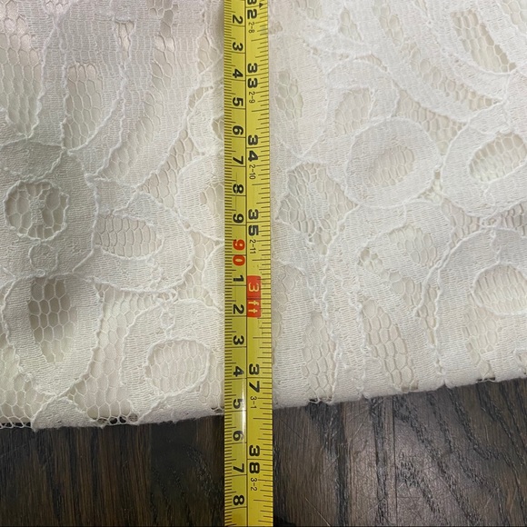 Dessy Collection ivory lace gown Sz 8 - Picture 8 of 10